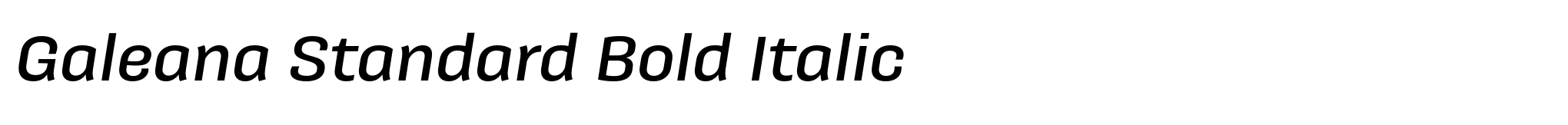 Galeana Standard Bold Italic image